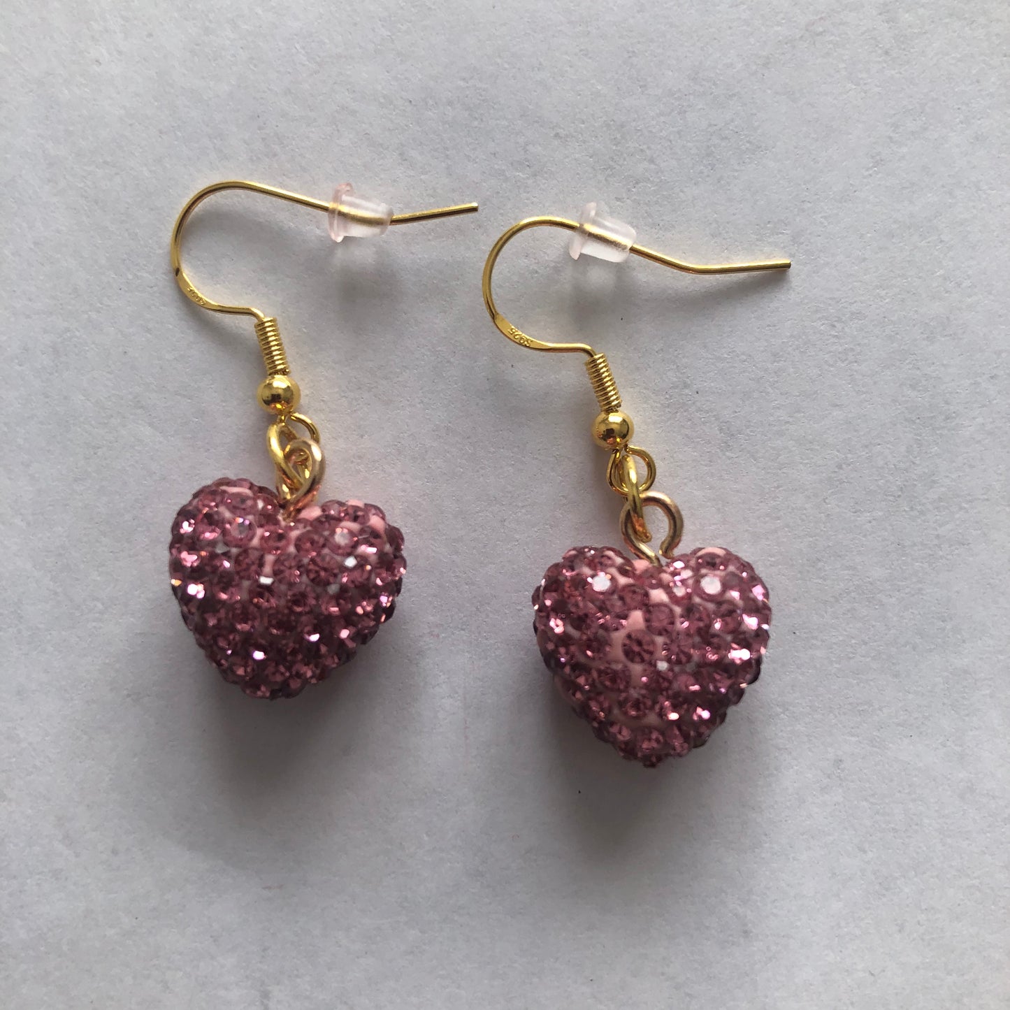 Valentine’s Day heart-shaped earrings