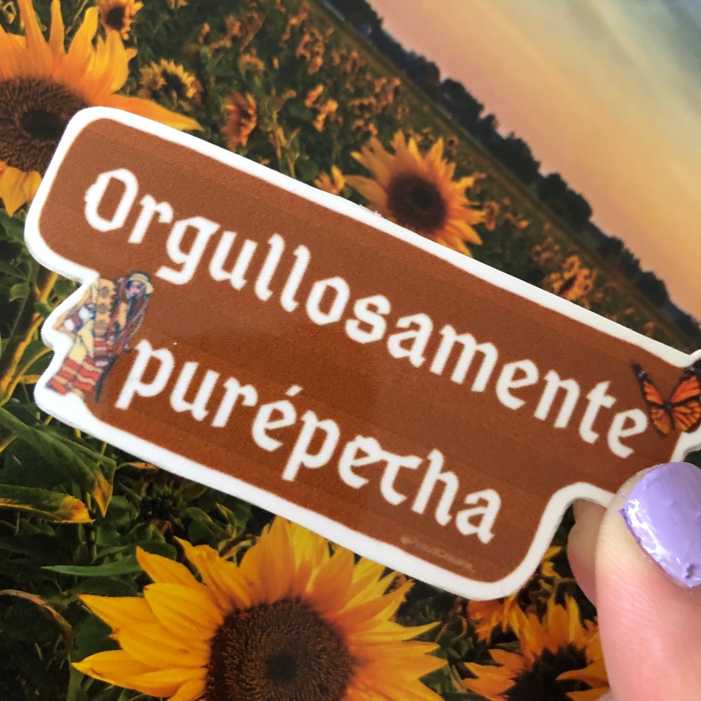 Orgullosamente purépecha sticker