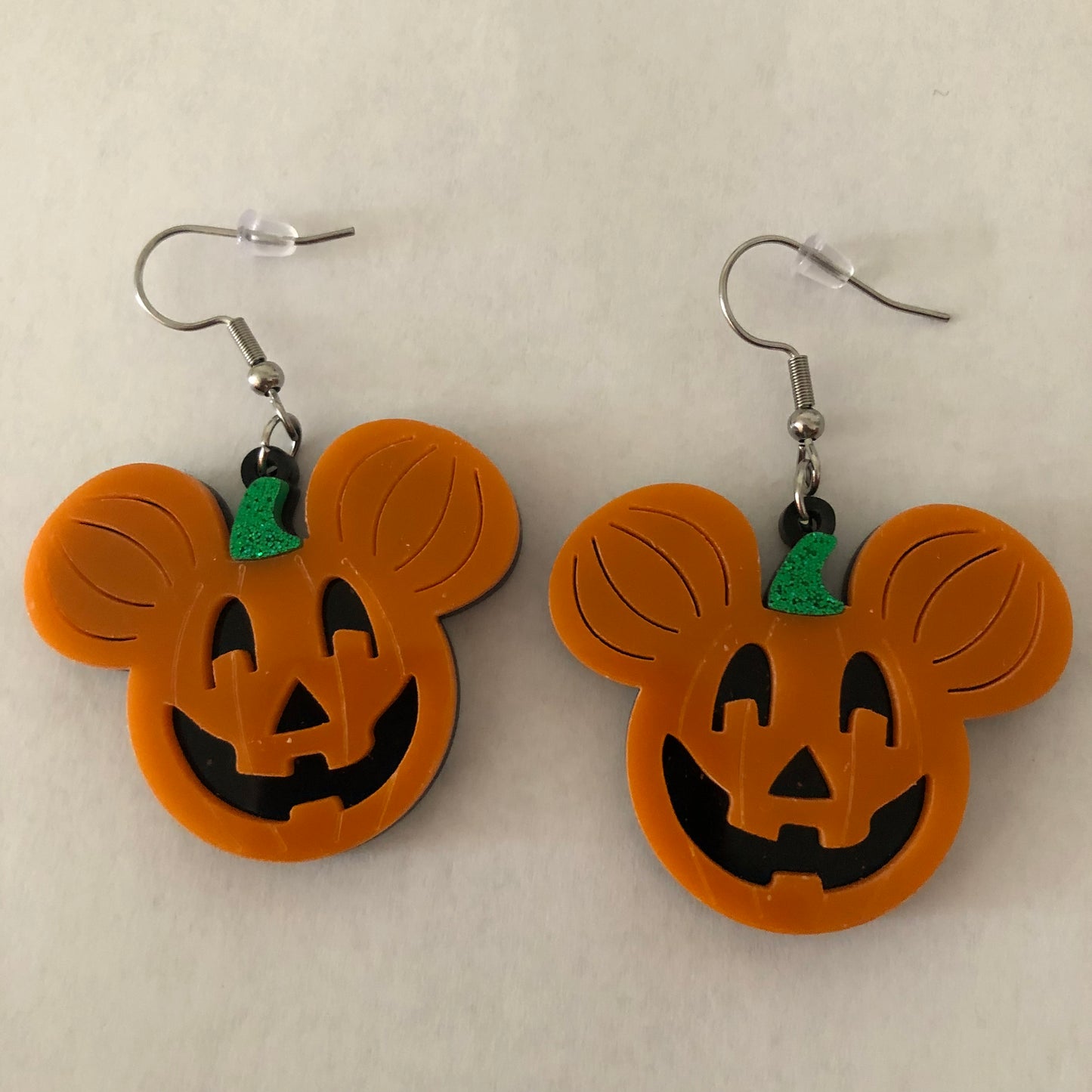 Halloween Mickey Mouse Pumpkin Spooky Earrings