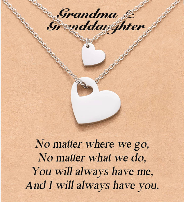 Grandma and Granddaughter necklaces for Mother’s Day | Dia de las madres | Regalos para abuelita