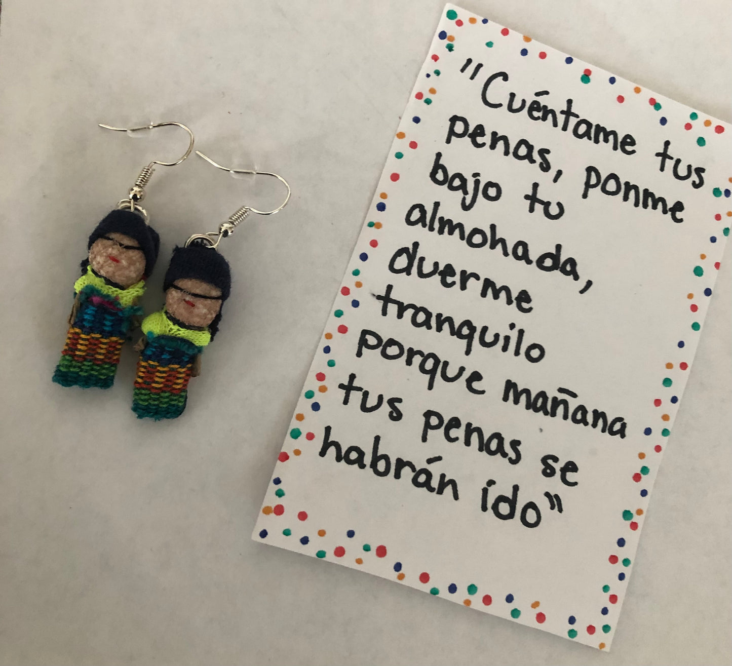 Worry dolls earrings