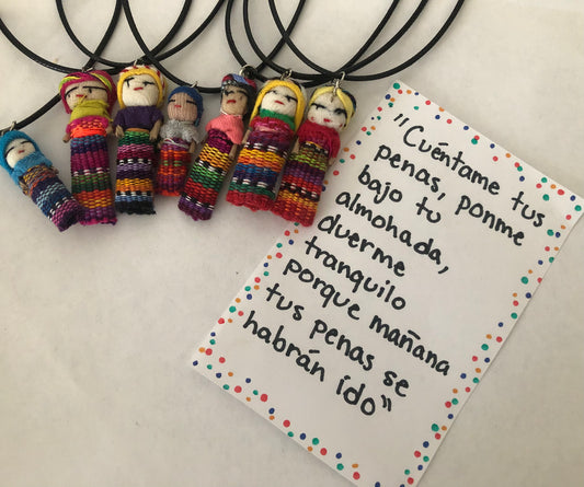 Worry dolls necklace