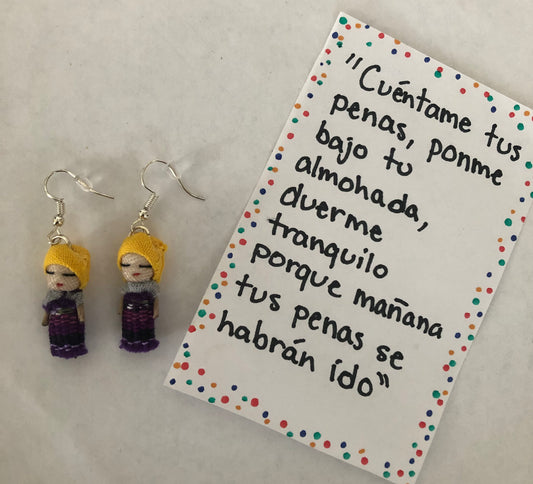 Worry dolls earrings