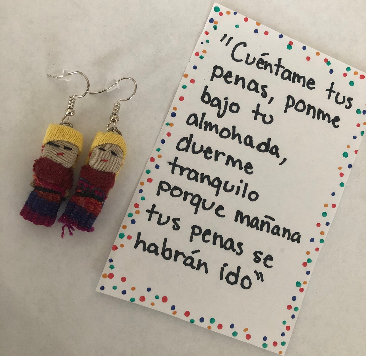 Worry dolls earrings