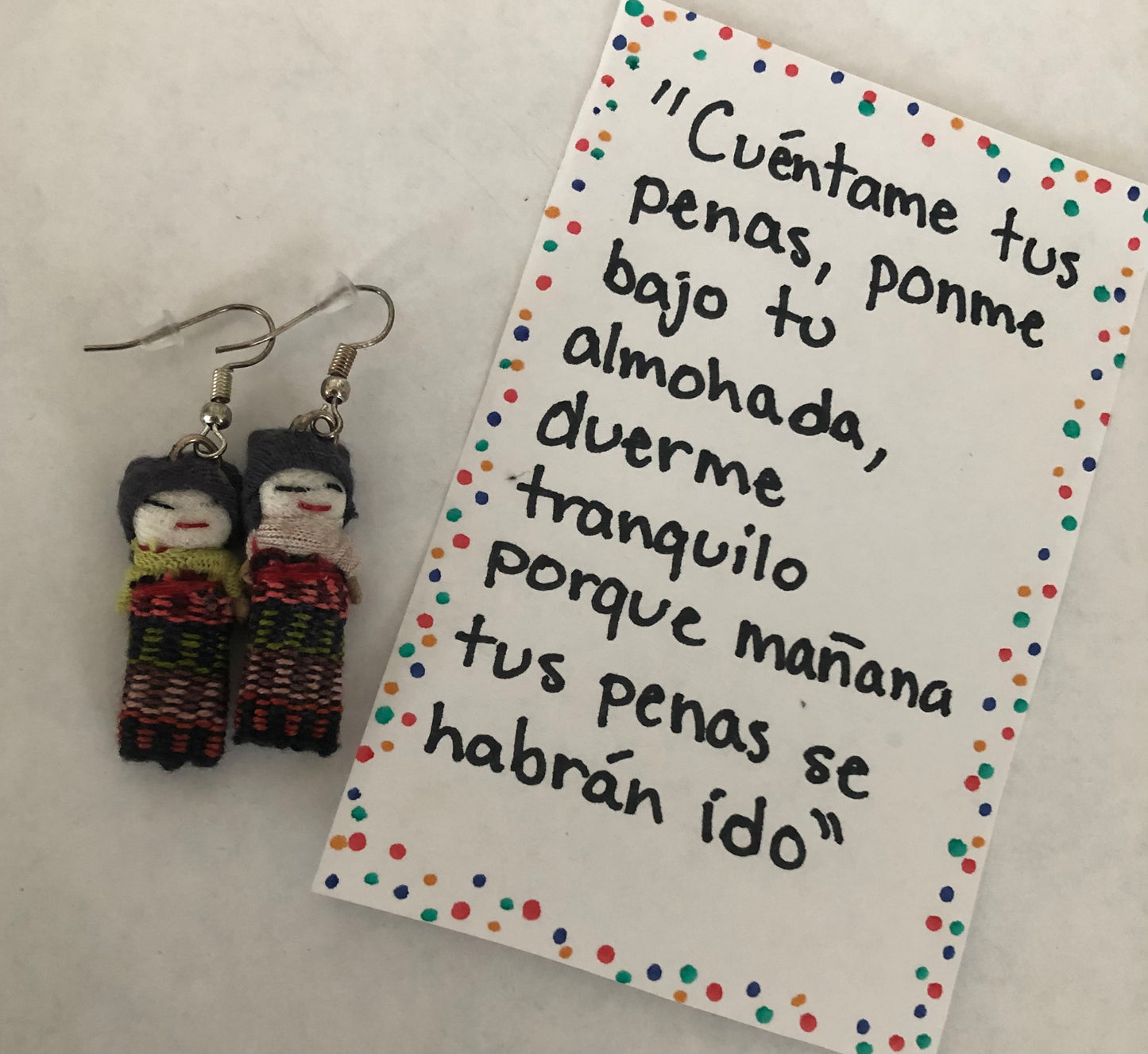 Worry dolls earrings